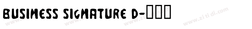 Business Signature D字体转换